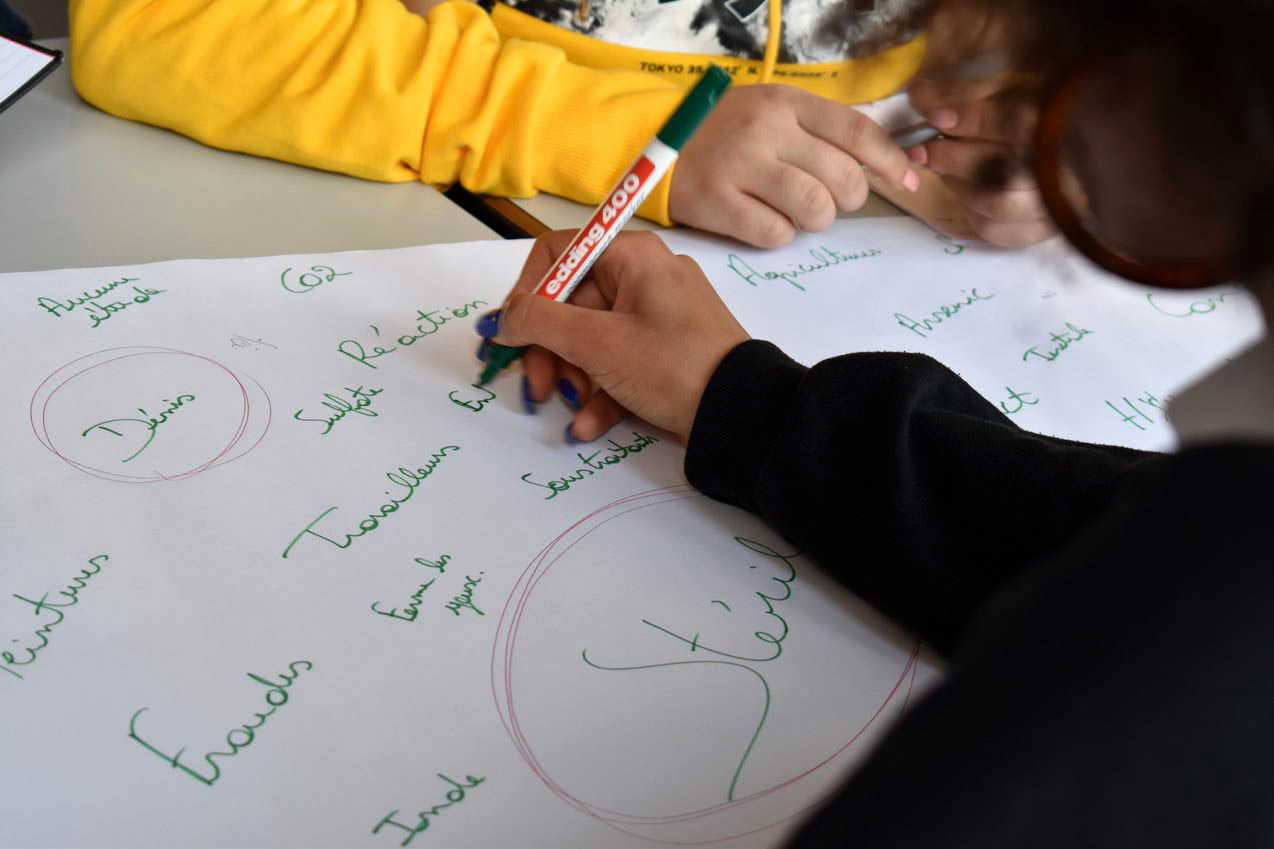 Étudiants en workshop