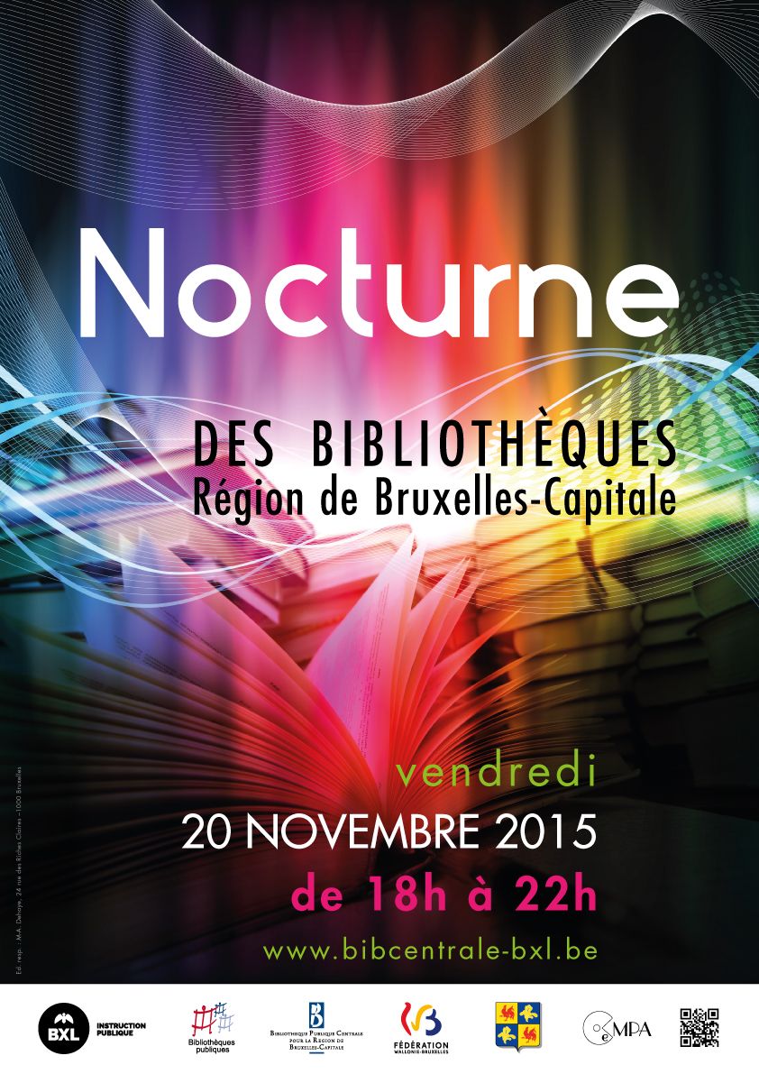 Affiche Nocturnes Bibliothèques