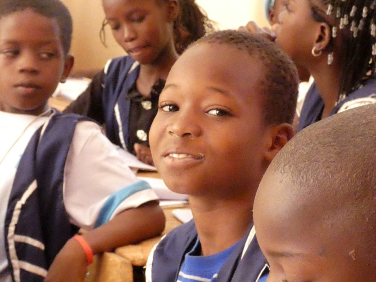 Enfant souriant à Dagana