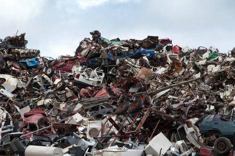 Une montagne de déchets