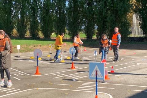 parcours à trotinettes