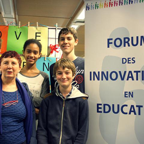 L'équipe au Forum des Innovations en Éducation