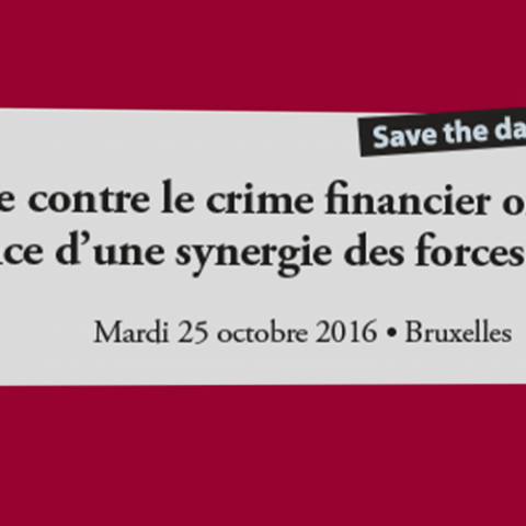 Illustration colloque contre le crime financier