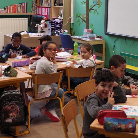 Kinderen in een klas