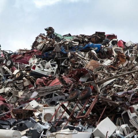 Une montagne de déchets