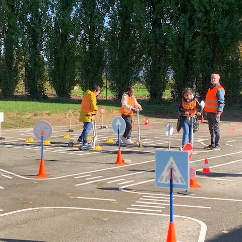 parcours à trotinettes