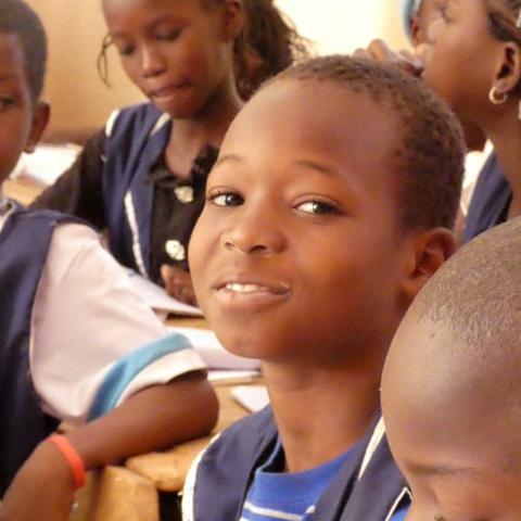 Enfant souriant à Dagana